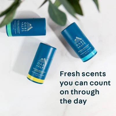 OARS + ALPS Mens Roll-On Natural Deodorant Fresh Ocean Splash Aluminum-Free 2.6oz - New - Image 4