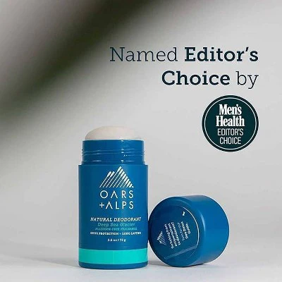 OARS + ALPS Men's Sensitive Roll-On Natural Deodorant Deep Sea Glacier 2.6oz - New - Image 3