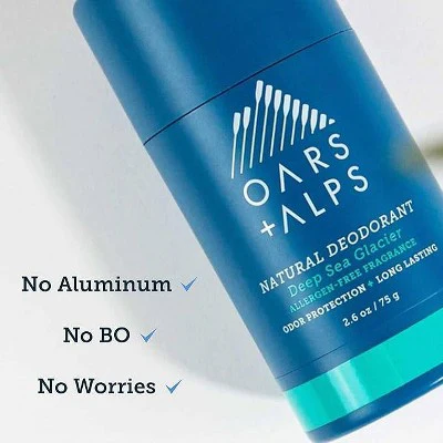 OARS + ALPS Men's Sensitive Roll-On Natural Deodorant Deep Sea Glacier 2.6oz - New - Image 5