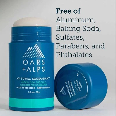 OARS + ALPS Men's Sensitive Roll-On Natural Deodorant Deep Sea Glacier 2.6oz - New - Image 7