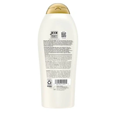 OGX Nourishing Coconut Milk Moisturizing Shampoo 25.4 fl oz - Imperfect Container - Image 7
