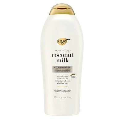 OGX Nourishing Coconut Milk Salon Size Conditioner 25.4 fl oz - Imperfect Container