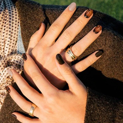 Ohora Gel Nail Art Design Line Coffee Toffee 30ct - New - Image 2