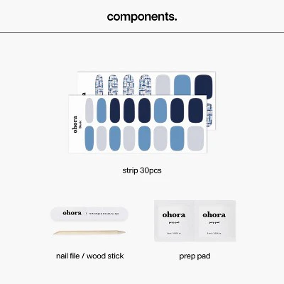 Ohora Gel Nail Art Design Line Sapphire Soiree 30ct - Imperfect Box - Image 4