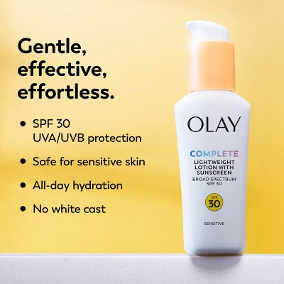 Olay Complete Lotion Moisturizer Sensitive Skin SPF 30 2.5 fl oz - Missing Box - Image 4