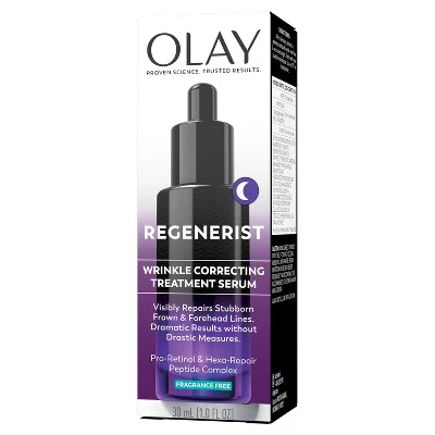 Olay Regenerist Anti-Aging Night Serum, Hydrating & Wrinkle Correcting Treatment 1 fl oz - New - Image 13