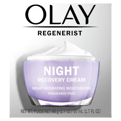 Olay Regenerist Face Cream Night Recovery Moisturizer 1.7oz - Imperfect Box - Image 9