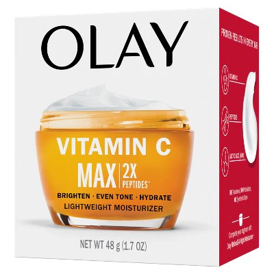 Olay Regenerist Vitamin C + Peptide 24 MAX Face Moisturizer 1.7oz - Imperfect Box - Image 13
