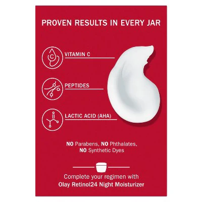 Olay Regenerist Vitamin C + Peptide 24 MAX Face Moisturizer 1.7oz - Imperfect Box - Image 15
