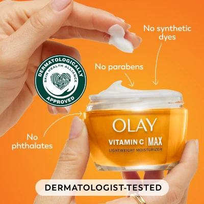 Olay Regenerist Vitamin C + Peptide 24 MAX Face Moisturizer 1.7oz - Imperfect Box - Image 5