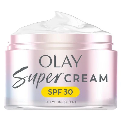 Olay Super Cream Ultra Lightweight Facial Moisturizer SPF 30 0.5oz - Missing Box