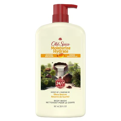 Old Spice Men's Body Wash Moisturize with Shea Butter 30 fl oz - Imperfect Container - Image 2