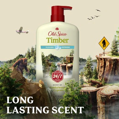 Old Spice Men's Body Wash Timber with Sandalwood 30 fl oz - Imperfect Container - Image 8