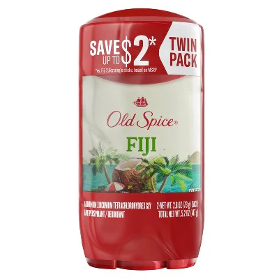 Old Spice Men's Fiji with Palm Tree Antiperspirant & Deodorant 2.6oz/2pk - New - Image 10