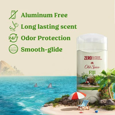 Old Spice Mens Solid Deodorant Fiji with Palm Tree Scent 3oz/2pk - Imperfect Container - Image 9