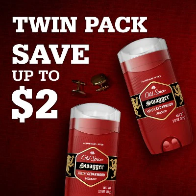 Old Spice Red Collection Solid Deodorant for Men Swagger Scent Aluminum-Free 2pk/3oz - Imperfect Box - Image 10