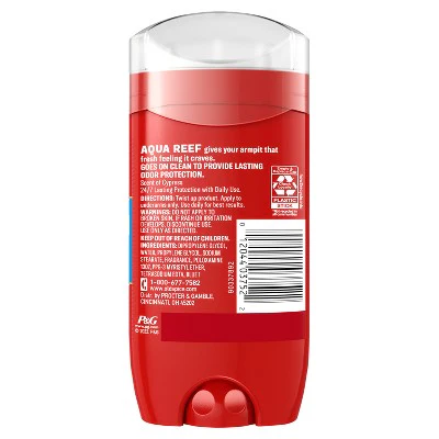 Old Spice Red Zone Aqua Reef Deodorant 3oz - Imperfect Container - Image 2