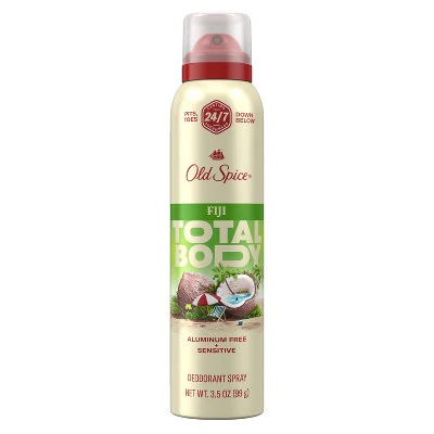 Old Spice Whole Body Spray Deodorant for Men Fiji 3.5oz - Missing Lid