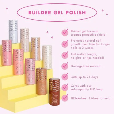 Olive & June Builder Gel Starter Kit 0.46 fl oz - Imperfect Box - Image 5