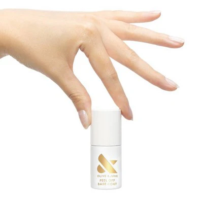 Olive & June Gel Nail Polish Peel Off Base Coat 0.46 fl oz - Imperfect Container - Image 2