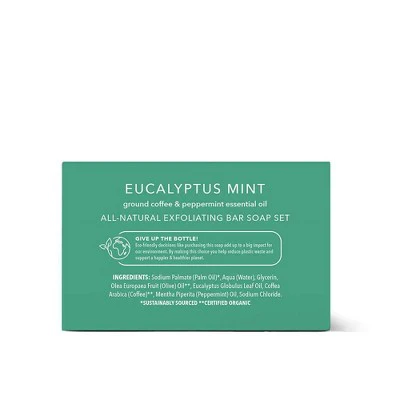 Olivia Care Travel Eucalyptus Mint Exfoliating Bar Soap Set 1.7oz/5ct - Imperfect Box - Image 2