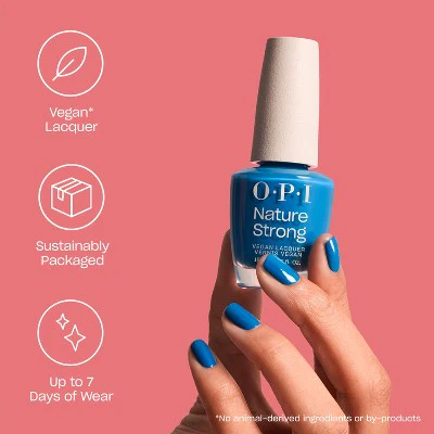 OPI Nature Strong Nail Polish Mindfull of Glitter 0.5 fl oz - New - Image 3