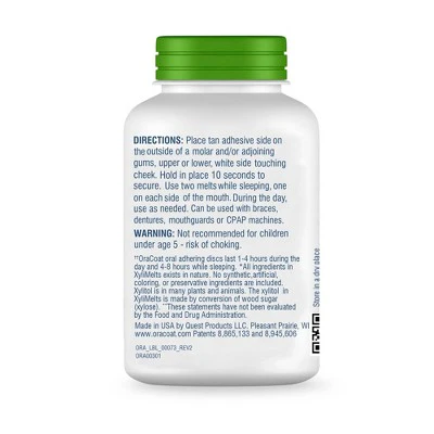 OraCoat XyliMelts for Dry Mouth Relief Mild Mint 80ct - New - Image 4