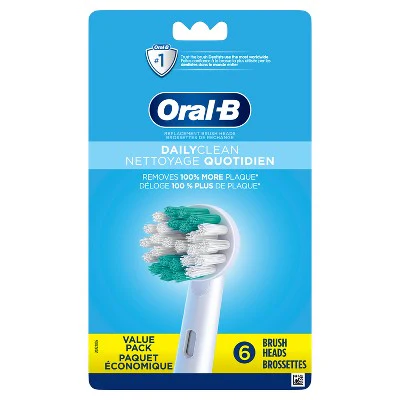 Oral-B Daily Clean Electric Toothbrush Replacement Brush Heads Refill 6ct - Imperfect Box - Image 2
