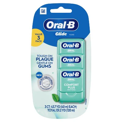 Oral-B Glide Pro-Health Comfort Plus Dental Floss Extra Soft 3pk - Imperfect Box - Image 3