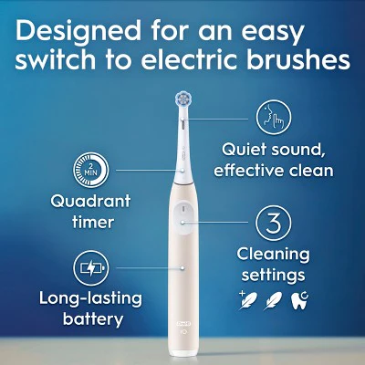 Oral-B iO Series 2 Electric Toothbrush Peach - Imperfect Box - Image 7