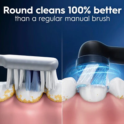 Oral-B iO Ultimate Clean Replacement Brush Heads Black 2ct - Imperfect Box - Image 4