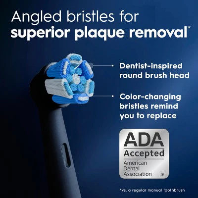 Oral-B iO Ultimate Clean Replacement Brush Heads Black 2ct - Imperfect Box - Image 6