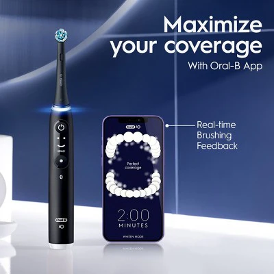 Oral-B iO6 Black Electric Toothbrush - Imperfect Box - Image 8