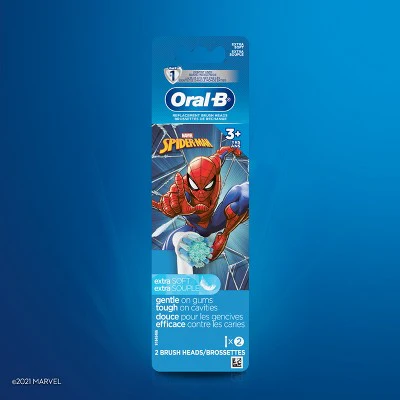 Oral-B Marvel's Spider-Man Kids Extra Soft Replacement Brush Heads 2ct - New - Image 7
