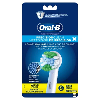 Oral-B Precision Clean X-Filament Replacement Brush Heads 5ct - Missing Box - Image 2