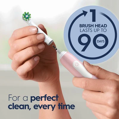 Oral-B Pro 1000 Electric Power Rechargeable Battery Toothbrush Pink - Imperfect Box - Image 5