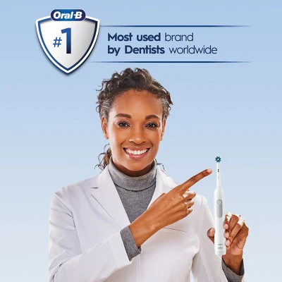Oral-B Pro 1000 Electric Power Rechargeable Battery Toothbrush White - Imperfect Box - Image 8