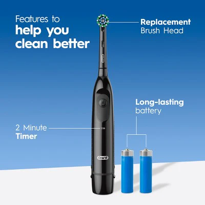 Oral-B ProClean Battery Electric Toothbrush Deep Clean Black - Imperfect Box - Image 5