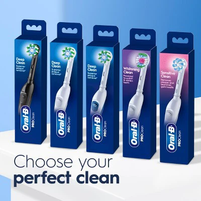 Oral-B ProClean Battery Electric Toothbrush Deep Clean Black - Imperfect Box - Image 9