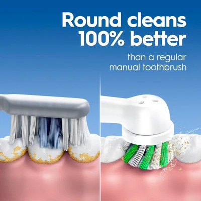 Oral-B ProClean Battery Electric Toothbrush Whitening Clean White - New - Image 2