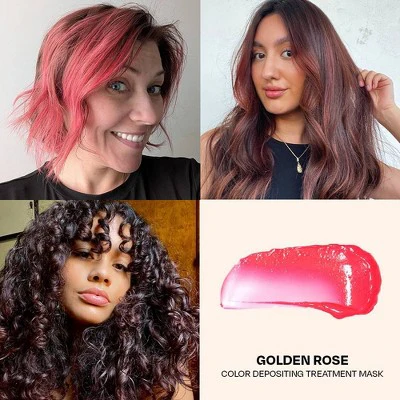 Overtone Golden Rose Hair Mask Semi-Permanent Hair Dye & Color Conditioner - New - Image 5