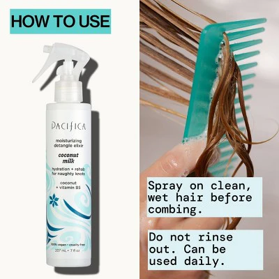 Pacifica Coconut Milk Leave on Detangling and Repair Spray 7 fl oz - New - Image 7