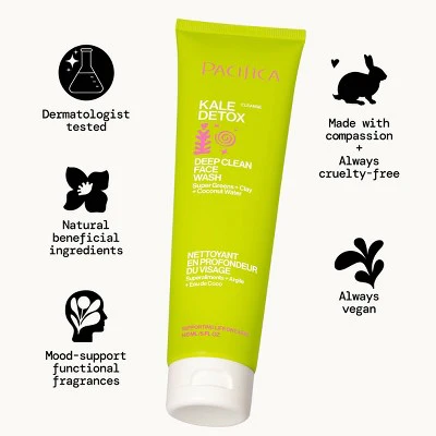 Pacifica Kale Detox Deep Cleansing Face Wash Scented 5 fl oz - Imperfect Container - Image 7