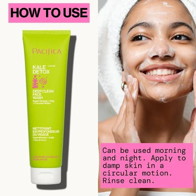 Pacifica Kale Detox Deep Cleansing Face Wash Scented 5 fl oz - Imperfect Container - Image 8