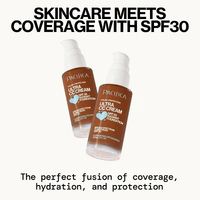 Pacifica Ultra CC Cream Radiant Foundation with SPF 17 Cool/Deep 1 fl oz - Missing Box - Image 8