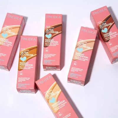 Pacifica Ultra CC Cream Radiant Foundation with SPF 17 Warm/Medium 1 fl oz - Imperfect Box - Image 6