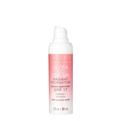 Pacifica Ultra CC Cream Radiant Foundation with SPF 17 Warm/Tan 1 fl oz - Imperfect Box - Image 3