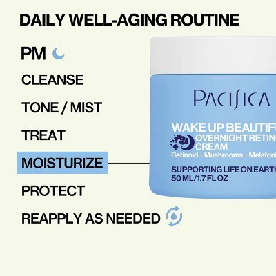 Pacifica Wake Up Beautiful Overnight Retinol Cream 1.7 fl oz - Imperfect Box - Image 5