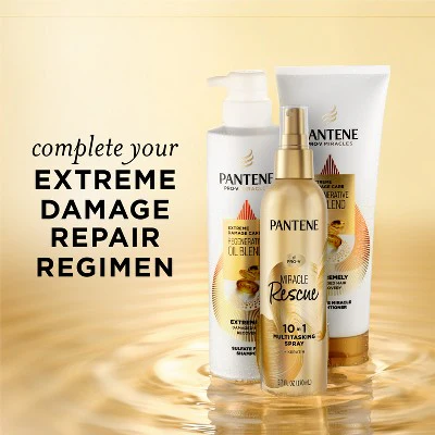 Pantene Miracle Rescue 10-in-1 Multi Tasking Leave-in Hair Treatment 5.7oz - Imperfect Container - Image 8