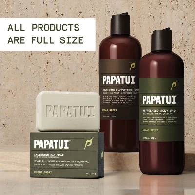 Papatui Men's Shower Pack Cedar Sport 3ct - Imperfect Box - Image 6